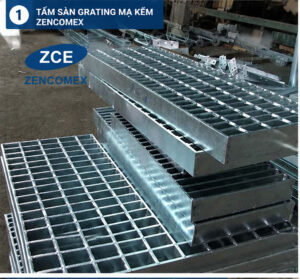 Tấm sàn grating mạ kẽm ZENCOMEX