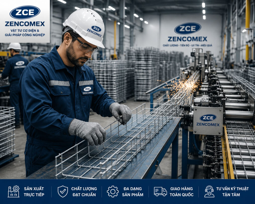 "công ty sản xuất thang máng cáp Zencomex