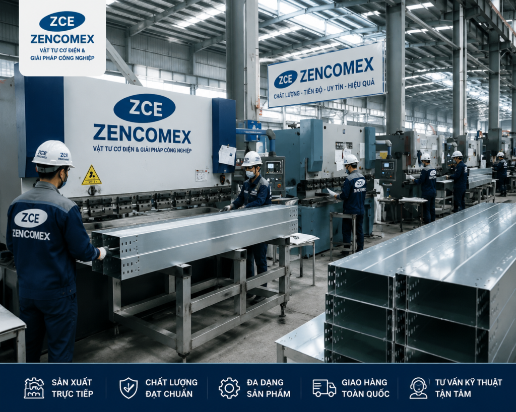 "công ty sản xuất thang máng cáp Zencomex