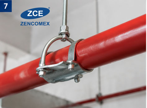 Thanh ren kết hợp U-Bolt trong hệ thống PCCC