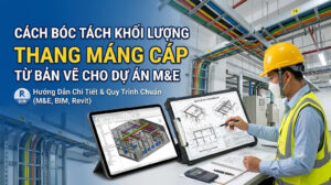 Hướng dẫn cách bóc tách khối lượng thang máng cáp từ bản vẽ M&E và BIM Revit