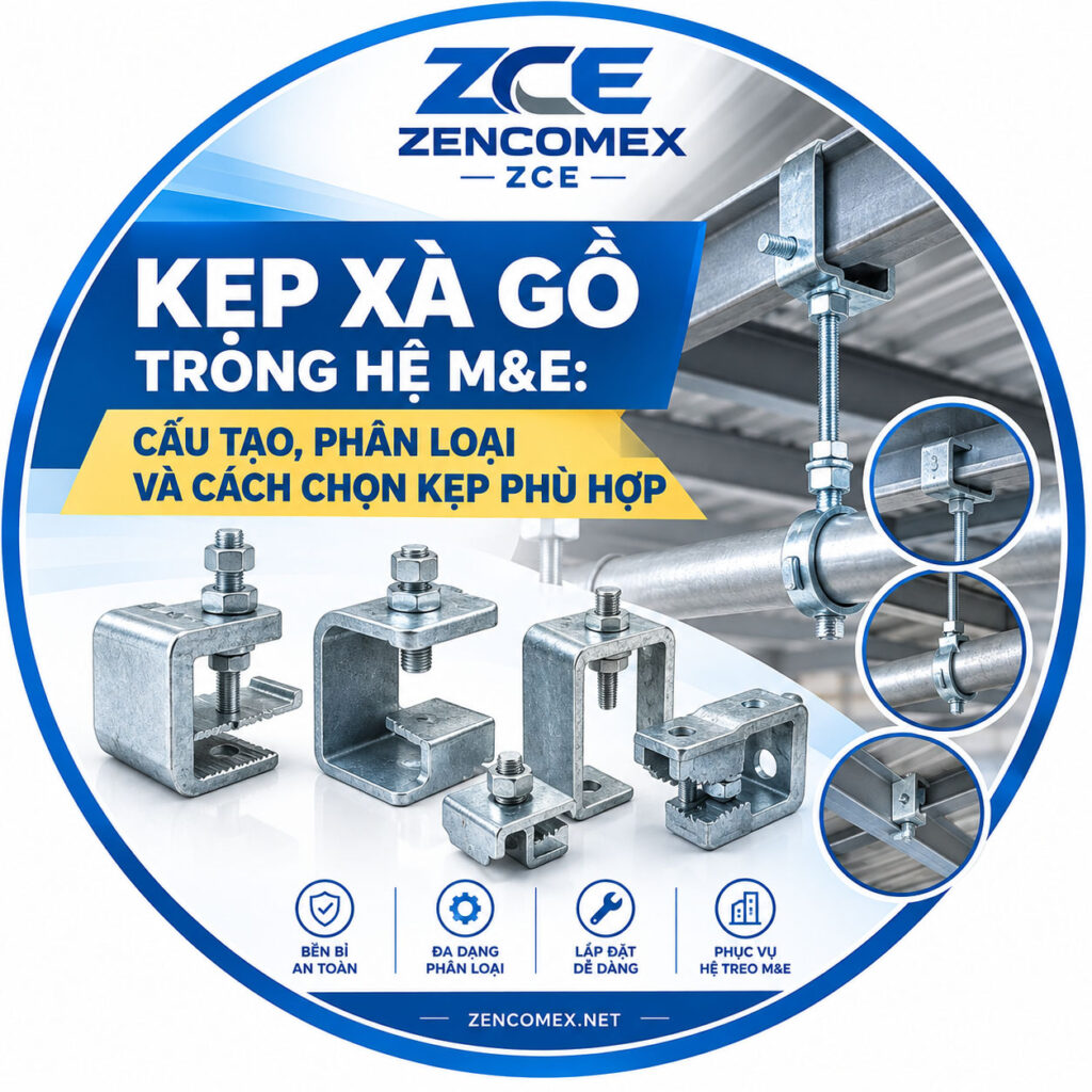 Kẹp Xà Gồ Trong Hệ M&E