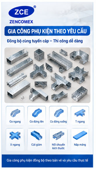 Uốn cán thang máng cáp theo kích thước