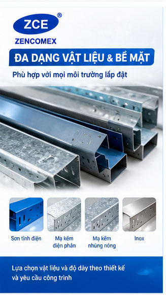 Gia công cắt tấm thép sản xuất thang máng cáp
